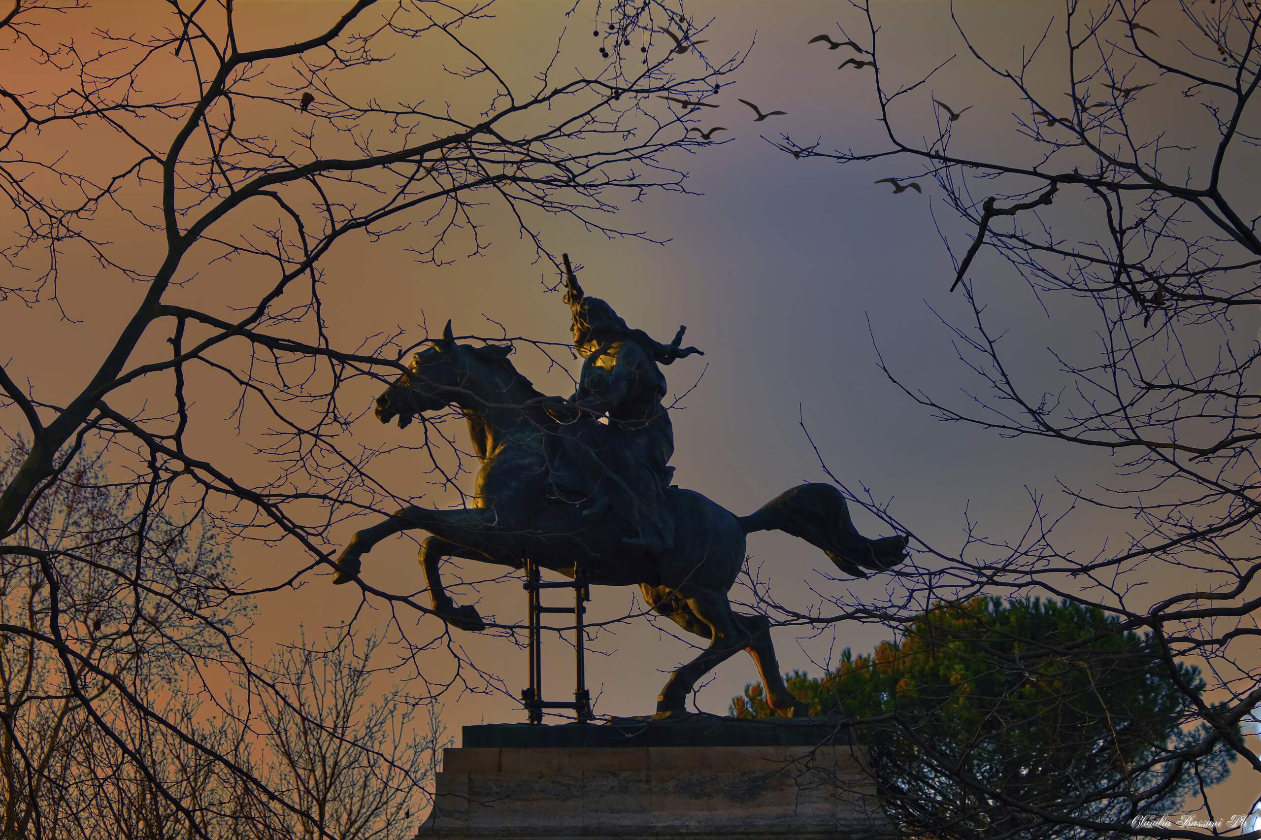Anita Garibaldi al Gianicolo